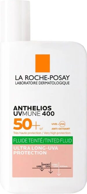 Protector Solar La Roche-Posay Anthelios Fluido Oil Control con Color UVMune 400 SPF 50+