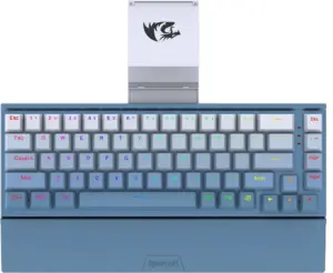 Teclado Gaming Redragon Shaco K641B-BW-RGB Proof-Red - Azul (Inglés Alambrico)