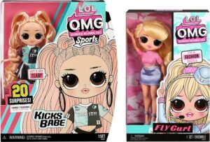 Combo Muñecas L.O.L Surprise O.M.G Kicks Babe Sport + Fly Gurl Fashion