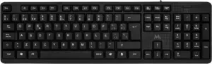 Teclado Mtek KB-8187 con cable - Negro (Español)
