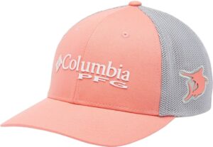 Kepi Columbia Mesh Ball Cap 1503971-697 Salmon/Grey - Unisex