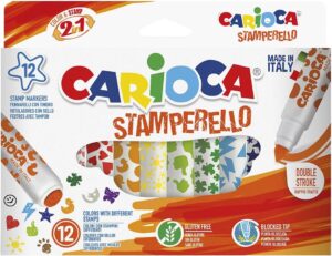 Marcador Carioca Stamperello 2en1 - 42240 (12 Colores)