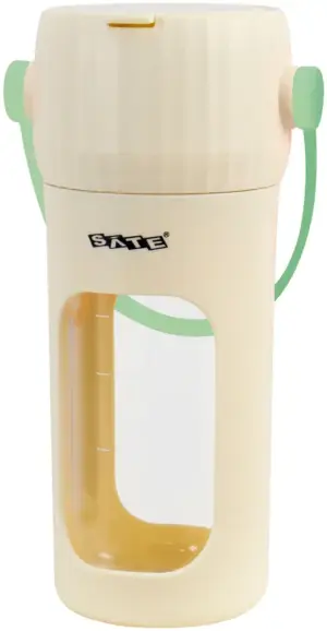 Licuadora portátil Sate A-P277 recargable USB-C 380mL Beige/Green