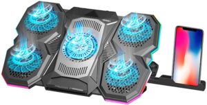 Soporte con Cooler para Notebook de hasta 17" Sate A-CP44 RGB USB