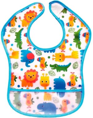 Babero con Bolsa Bubazoo Safari Buba - 10658 Azul