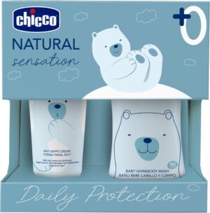 Kit Chicco Natural Sensation Daily Protection Crema Balsámico 100mL + Gel de Baño 200mL