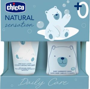 Kit Chicco Natural Sensation Daily Care Loción Corporal 150mL + Gel de Baño 200mL