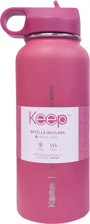 Botella Térmica Keep Insulada 1.000mL - Rosa