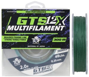 Tanza Multifilamento Top Fishing 12X GTS 0.25mm 48lbs 300M