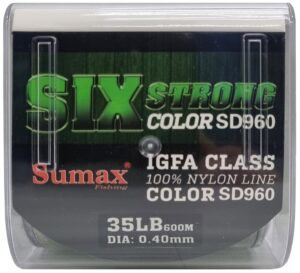 Tanza Monofilamento Sumax 6X Strong SD-960 0,40mm 35lb 600m Green