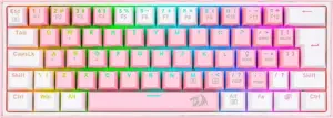 Teclado Gaming Redragon Fizz Rainbow K617-R (Ingles Alámbrico) Switch Azul