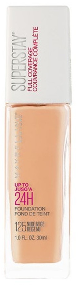 Base Maybelline Super Stay Full Coverage 24H 125 Nude Beige - 30mL
