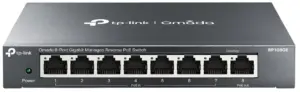 Hub Switch TP-Link TL-RP108GE de 8 puertos a 10/100 Mbps con PoE+ de 1 puertos