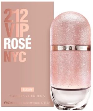 Perfume Carolina Herrera 212 Vip Rosé Elixir EDP 50mL - Femenino