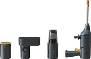 Kit BAYU E-PRO Black - Inflador, Aspirador, Hydro lavadora y Batería portátil