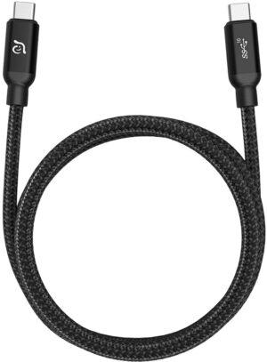 Cable Adam Elements CASA C100+ USB-C a USB-C 3.1 Gen2 100cm - Negro