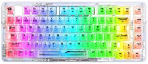 Teclado Gaming Redragon ELF Pro K649CT-RGB (Inglés - 3 Modos) Switch Crystal