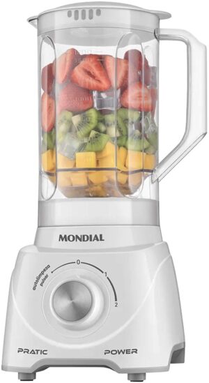 Licuadora Mondial L-97-W Pratic Power 2.2L 550 Watts 220V/50-60Hz Blanco