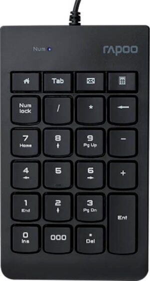 Teclado Numérico con Cable Rapoo K10 - Black