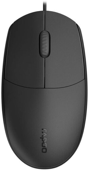Mouse Rapoo N100C Optical - Black (con Cable) Izquierdo