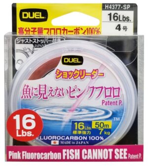 Tanza Duel Fluorocarbon H4377-SP 50m 16lb 7kg - Pink
