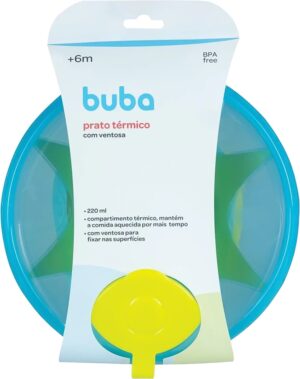 Platito termico con ventosa Azul - Buba 6175