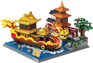 Bloques de Construcción Architecture Qinhuai River Painted Boat Wange - 6232 (1353 Piezas)