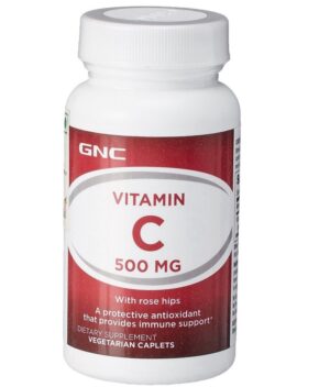 Suplemento GNC Vitamina C 500 MCG con 250 Cápsulas
