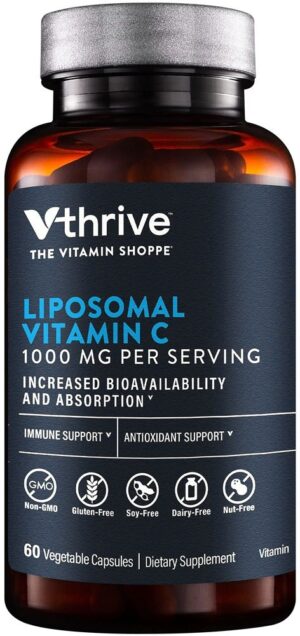 The Vitamin Shoppe Vthrive Liposomal Vitamin C 1000mg (60 Capsulas)