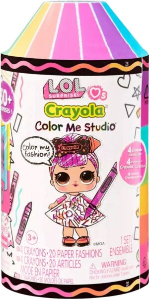 Muñeca L.O.L Surprise Color Me Studio Crayola - 505273EUC