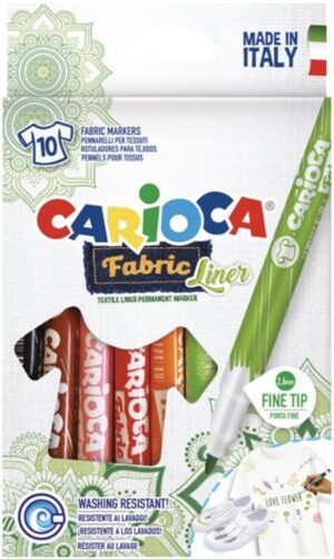 Marcador Carioca Fabric Liner - 42909 (10 Colores)