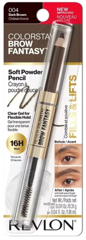 Lápiz de Ceja Revlon Colorstay Brow Fantasy 002 Soft Brown (0.31g+1.18mL)