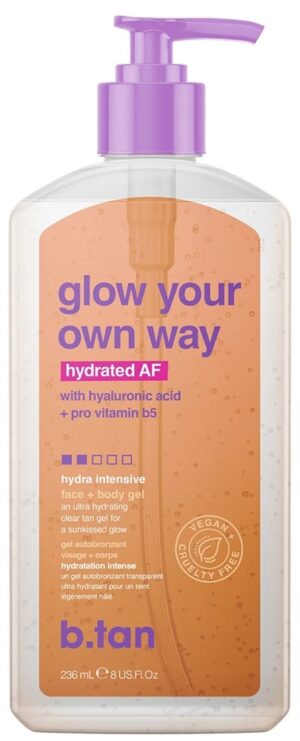 Gel Bronzeador B.Tan Glow Your Own Way Hydrated AF - 236mL