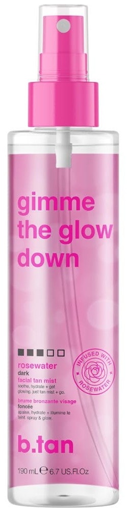 Bruma facial B.Tan Gimme The Glow Down Rosewater - 190mL