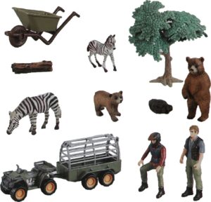 Toys Set de animales salvajes Zhong Jieming Q9899-ZJ116-A (12 Piezas)