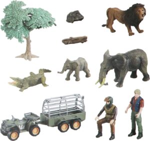 Toys Set de animales salvajes Zhong Jieming Q9899-ZJ116-B (11 Piezas)