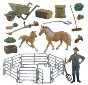Toys animales de granja Zhong Jieming Q9899-ZJ66-A (16 Piezas)