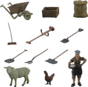 Toys animales de granja Zhong Jieming Q9899-ZJ90 (12 Piezas)