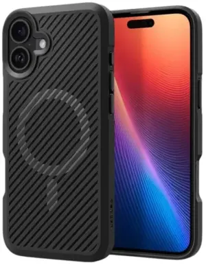 Funda Spigen para iPhone 16 6.1" Core Armor ACS08221 Matte Black (MagFit)