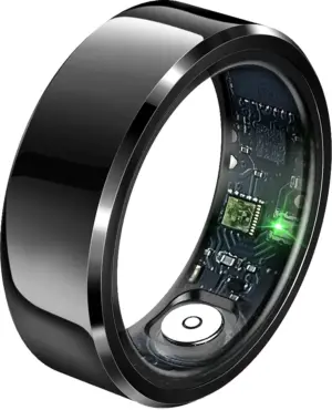 Anillo Smart R6 Bluetooth Negro Tamaño 11