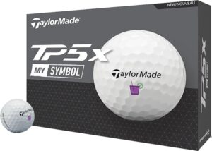 Pelota de Golf TaylorMade TP5X My Symbol Coktail - Blanco (12 Unidades)