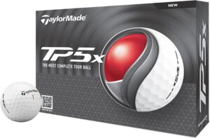 Pelota de Golf TaylorMade TP5X The Most - Blanco (12 Unidades)