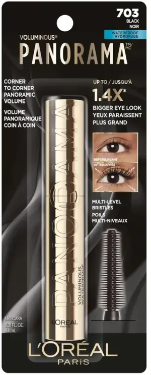Rimel L'Oréal Voluminous Panorama Waterproof 703 Black - 9.4mL