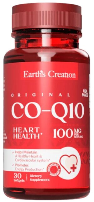 Earth's Creation Co-Q10 100MG (30 Softgels)