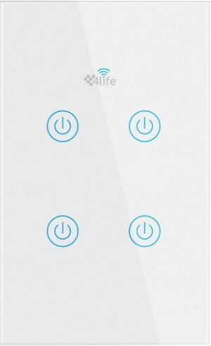 Interruptor Smart 4Life FLBW4 Blanco