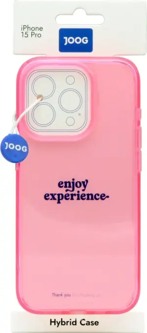 Funda Joog para iPhone 15 Pro Transparent Pink