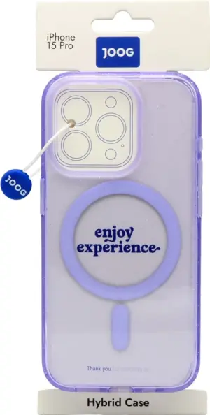 Funda Joog para iPhone 15 Pro Magsafe Transparent Purple