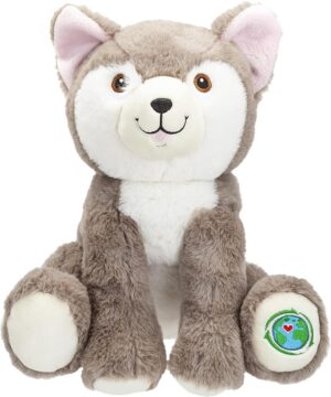 Peluche Husky siberiano Your planet eco toys - 443157 (28cm)