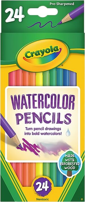 Lápiz de Color Crayola Watercolor Pencils 68-4304 (24 Unidades)