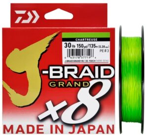 Hilo Multifilamento Daiwa J-Braid Grand X8 0.28mm 30lb 135m
